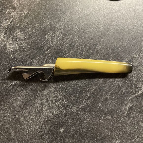 Trav-L-Bar Vintage Bottle Opener 6 in Bakelite Handle MCM - Picture 4 of 10